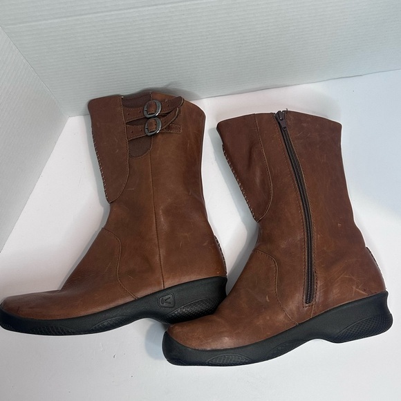 Keen Bern Baby Bern Brown women’s Leather Combat & Moto Boots - Picture 5 of 7